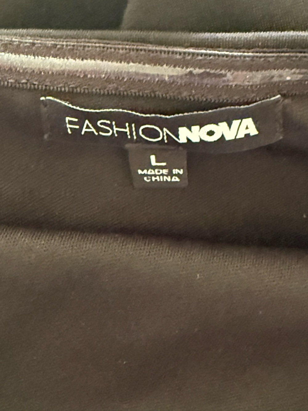 Fashion Nova Strapless Black Midi Dress with Sheer Paneling - Picture 3 of 3